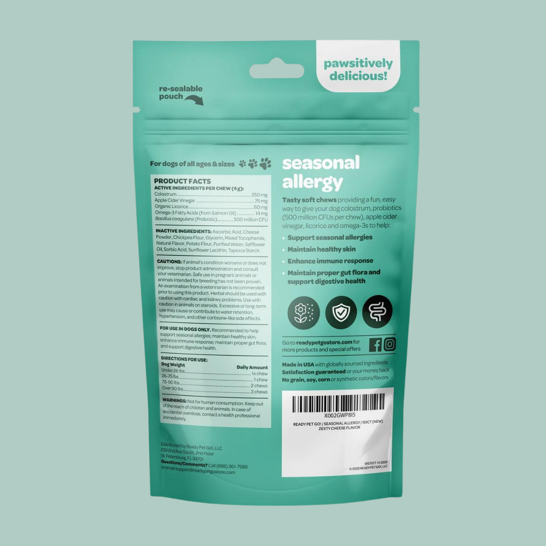 All-Natural Seasonal Allergy Relief Chews for Dogs