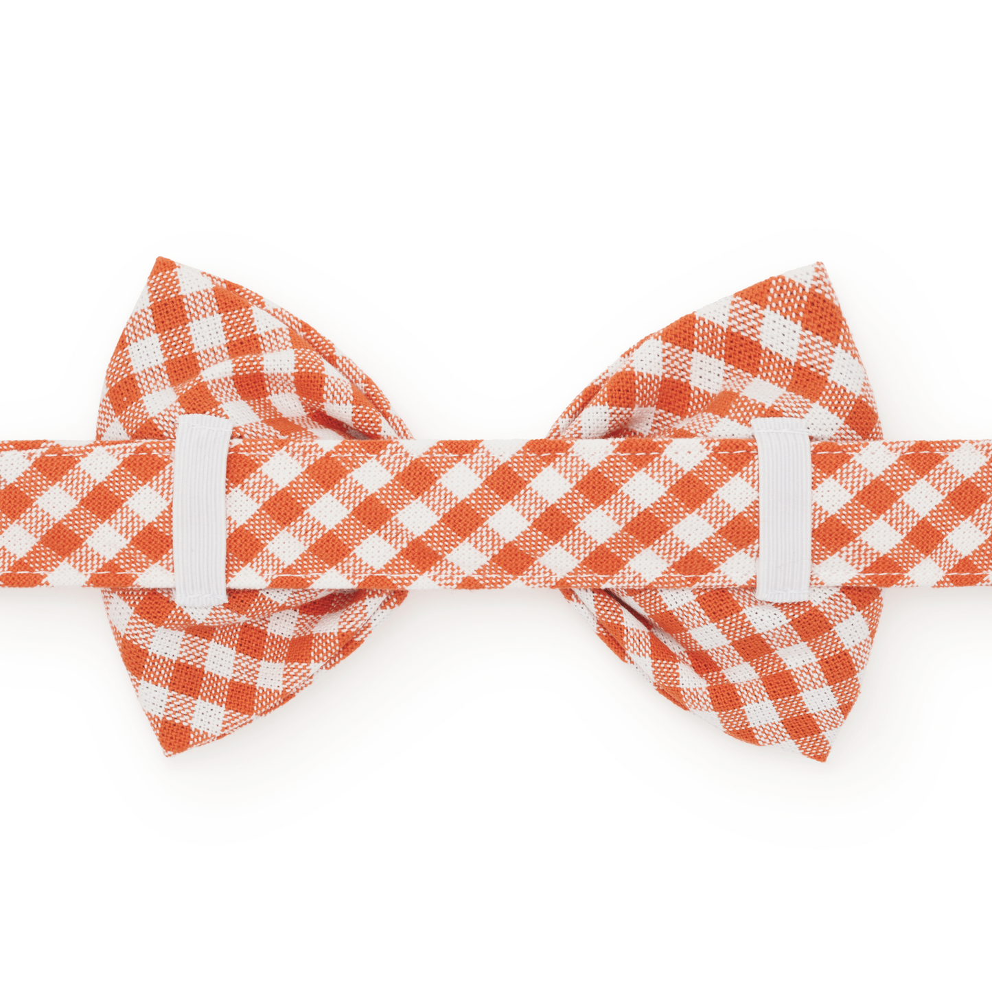 Cider Gingham Dog Bow Tie