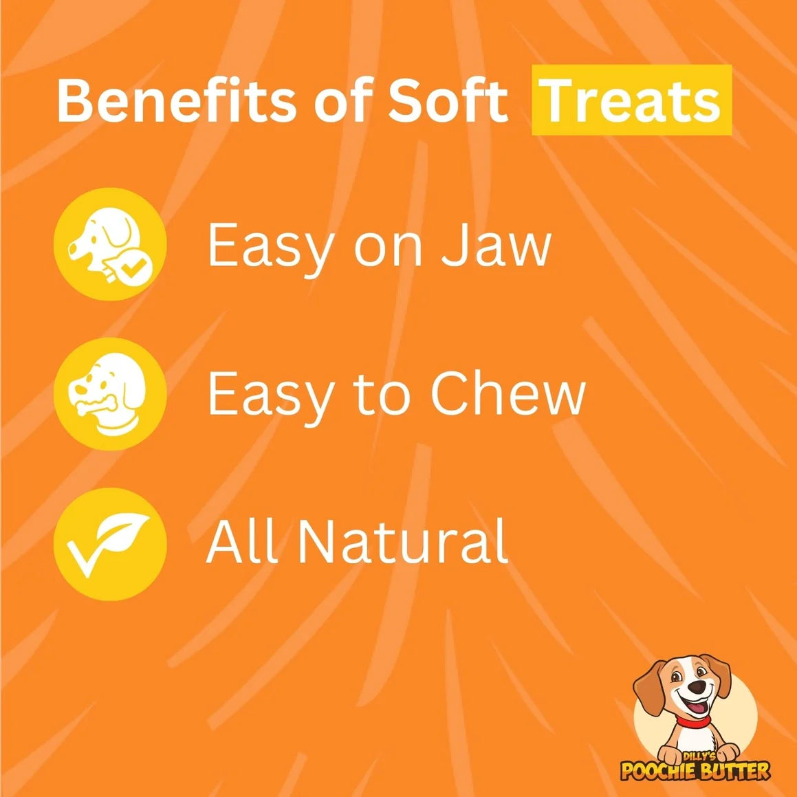 Peanut Butter & Blueberry Soft Chewy Dog Treats Dilly's™ Poochie Butter