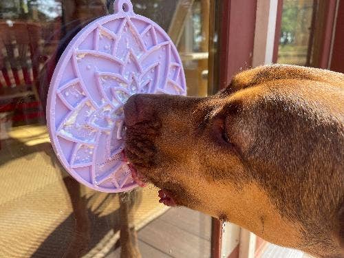 Lotus eMat Enrichment Lick Mat With Suction Cups