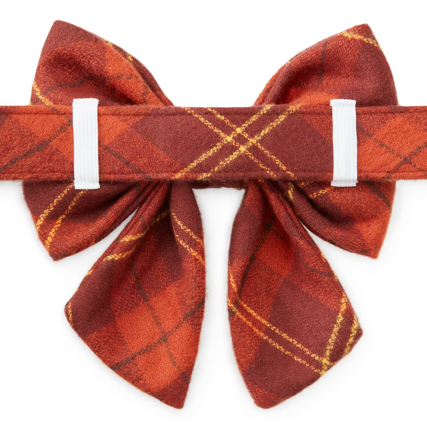 Cider Plaid Flannel Fall Lady Dog Bow