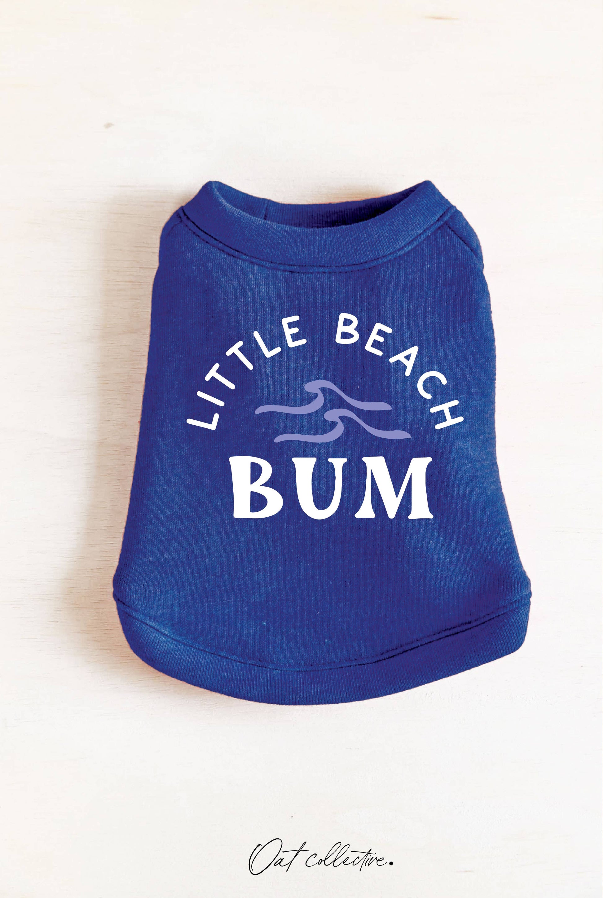 LITTLE BEACH BUM Pet Graphic Sweatshirt. OAT COLLECTIVE XL HEATHER ROYAL