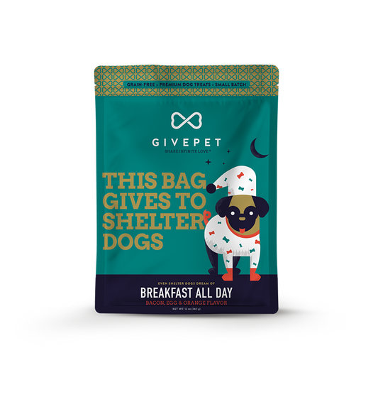 GivePet Breakfast All Day Dog 11oz. Baked Biscuit Treats