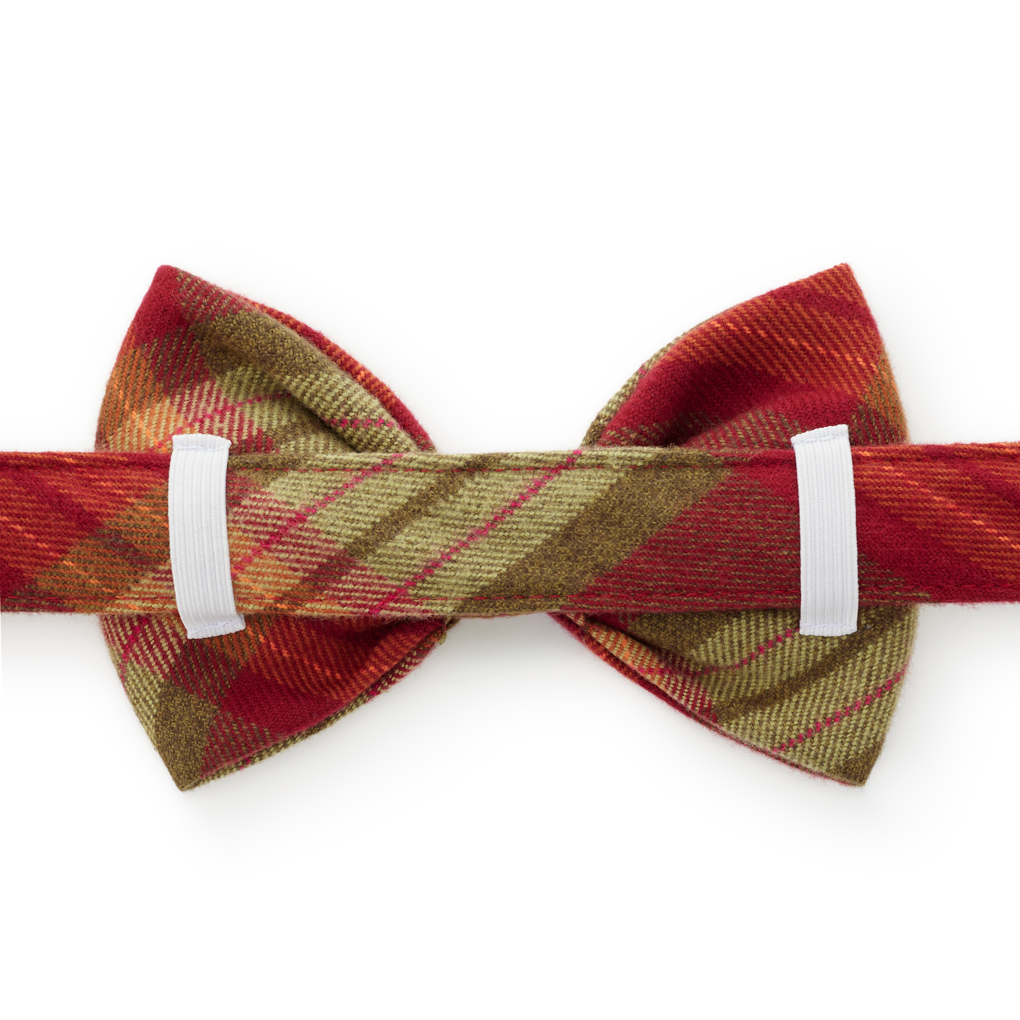 Orchard Plaid Flannel Dog Bow Tie