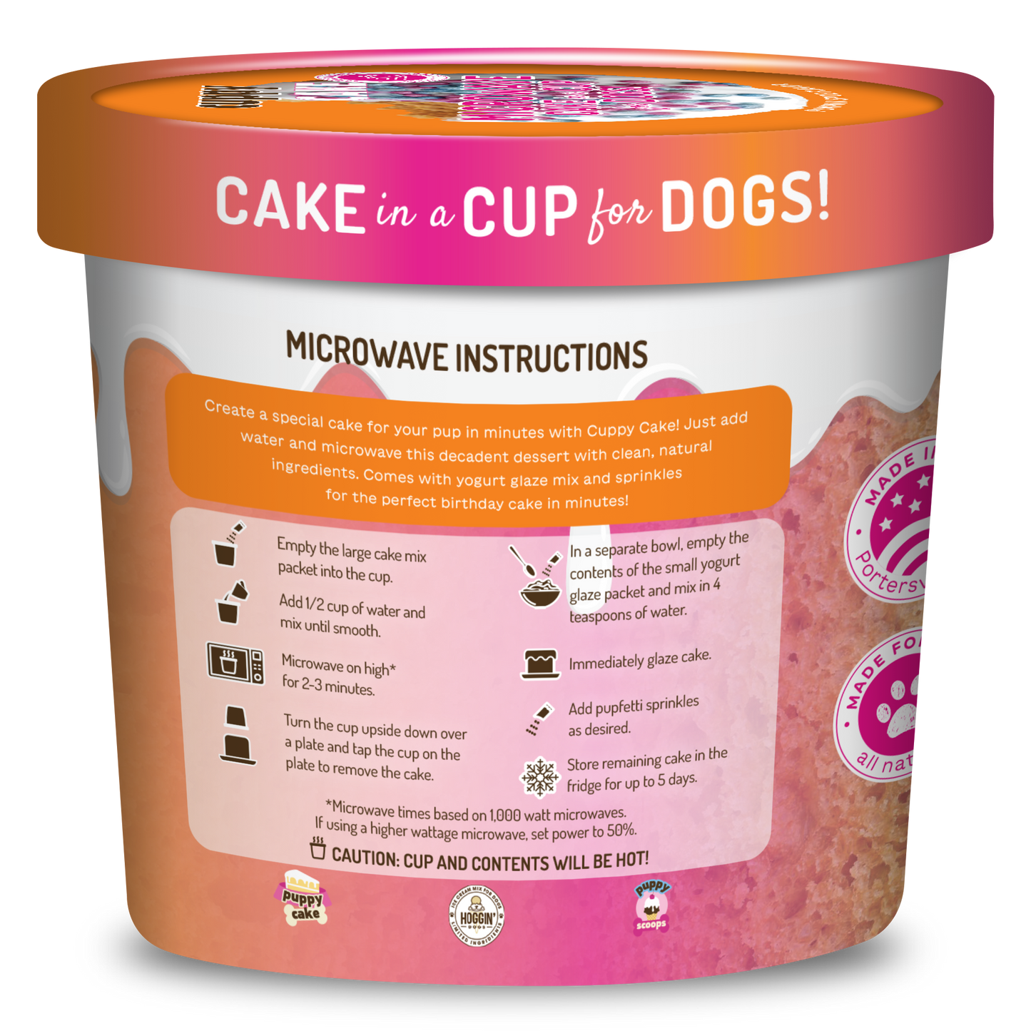 Cuppy Cake - Microwave Dog Birthday Cake in A Cup - Pumpkin
