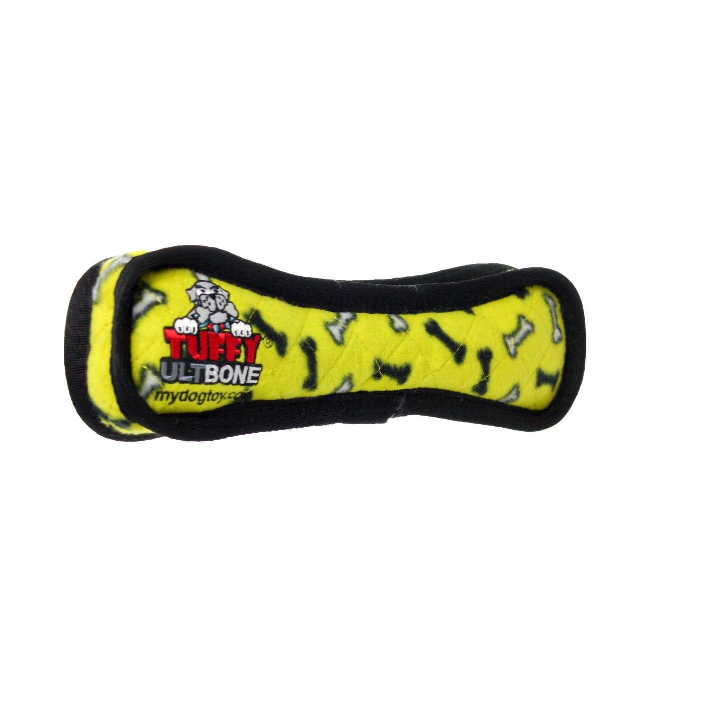 Tuffy Ultimate Bone - Yellow Bone, Durable, Squeaky Dog Toy