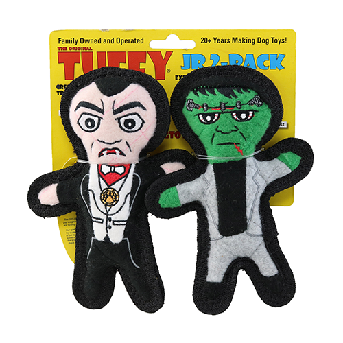 Tuffy Jr Holiday Dracula & Frankenstein 2 Pack