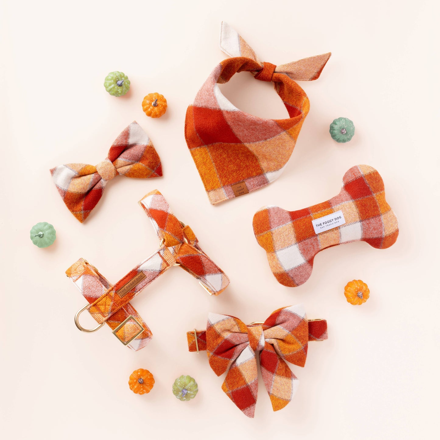 Pumpkin Spice Flannel Harness