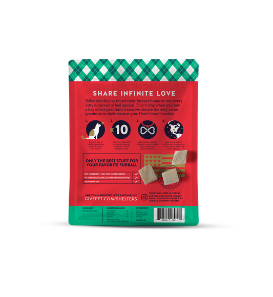 GivePet Santa Claws Freeze Dried Christmas Cat Treats