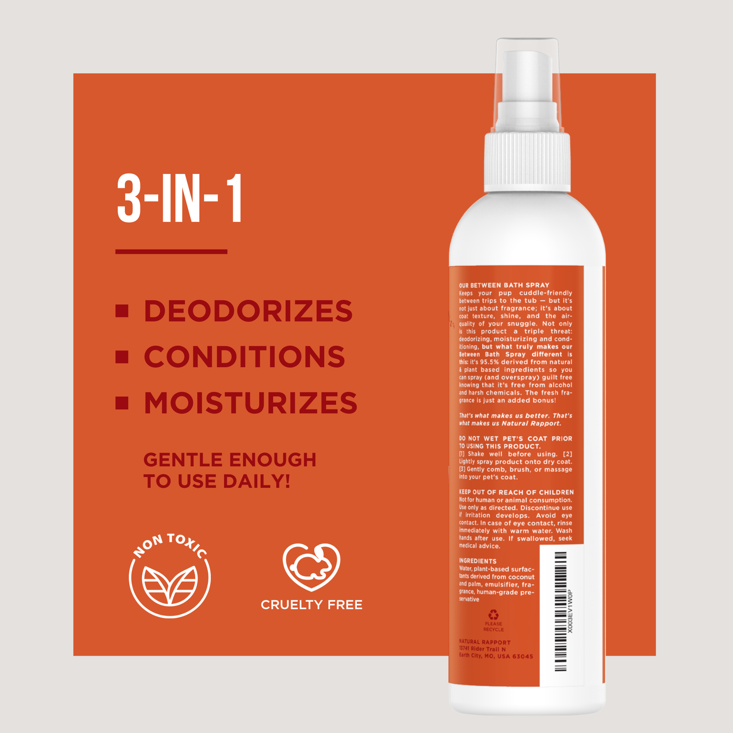 The Only Between Bath Spray Dogs Need - Apple & Pumpkin