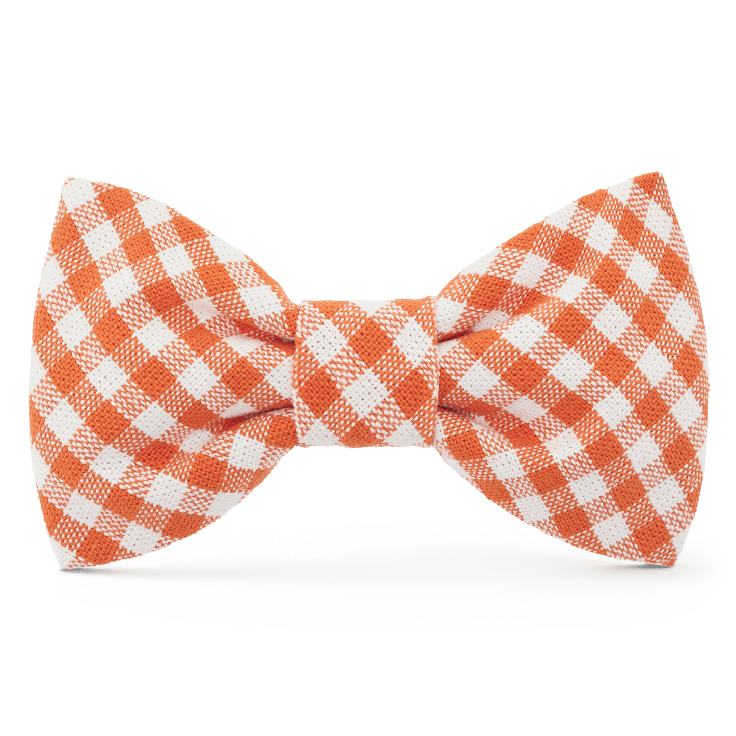 Cider Gingham Dog Bow Tie