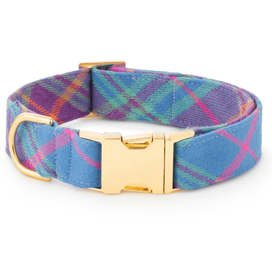 Piper Plaid Flannel Dog Collar