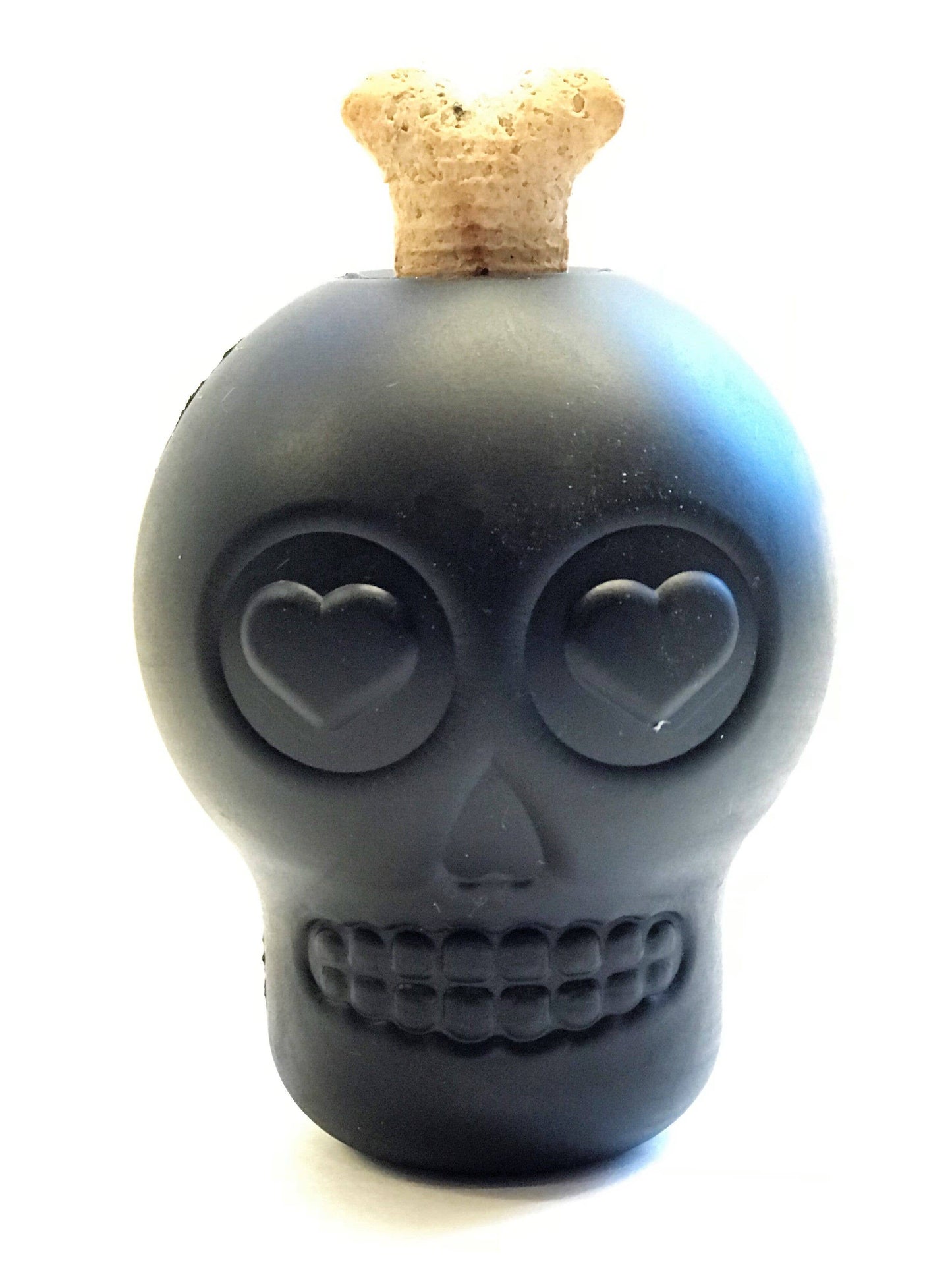 Halloween Skull Treat Dispensing Rubber Toy