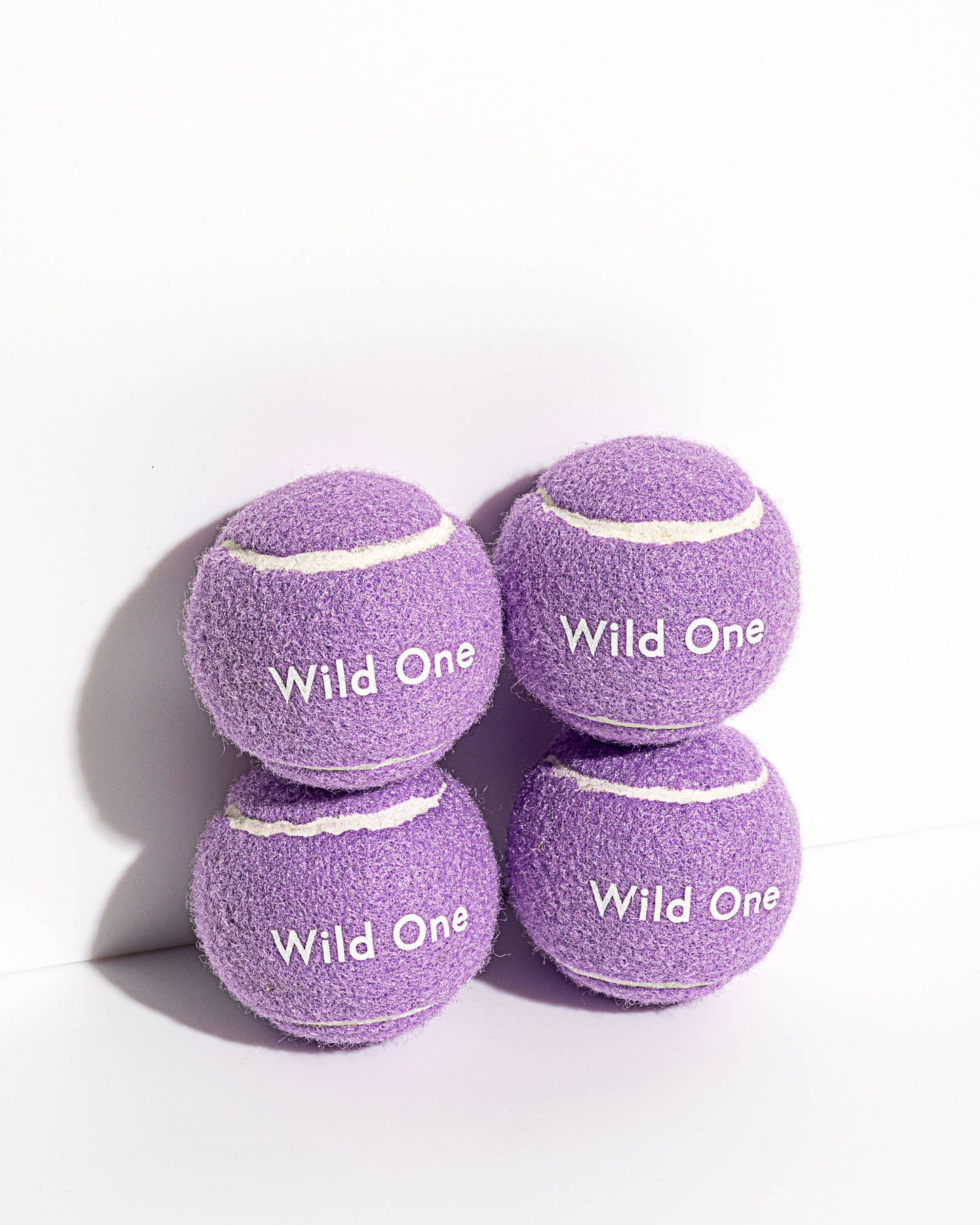 4-Pack Dog Tennis Balls Wild One Lilac